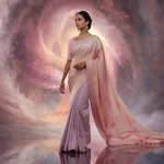 Festive Pastel Saree Nebula Crystal Vortex Cascade Collage | Supreme Ethereal Prompt | prompt for gemini ai girl in kurti
