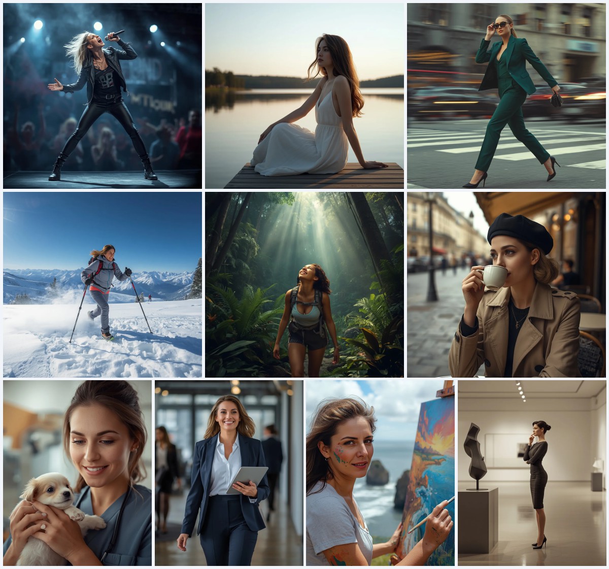 New 10 AI Prompts for Expressive Women Laughing Candidly in Joyful Group Portraits | Prompt for Gemini AI girl trending