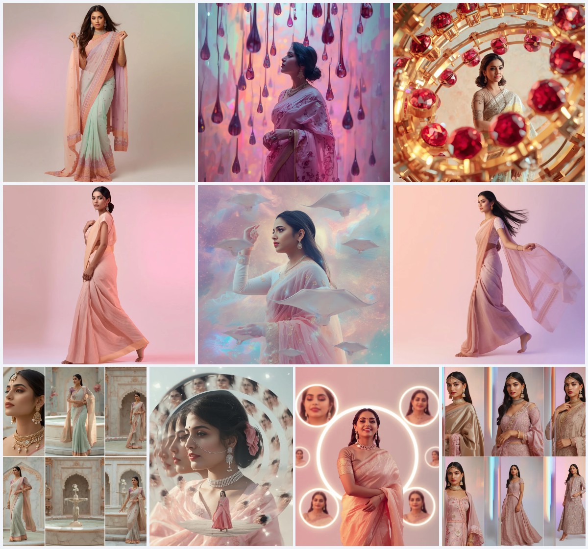 New 10 Stylish Prompts For Girls for Trendy Saree Visuals | saree woman ai prompt